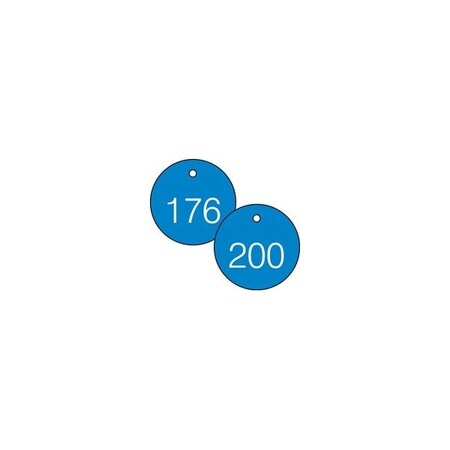 Accuform Engraved Numbered Tags, HS-Laminate, 2-3/4 in W, 25 PK TDG368BU